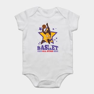 Oneal Basketball Shaq Attack Los Angeles 34 All Star Baby Bodysuit